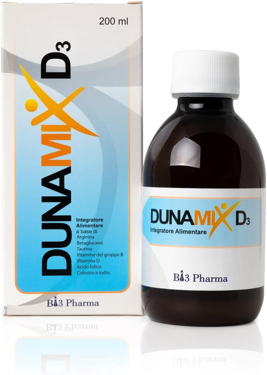 DUNAMIX D3 Sciroppo con Vit D3, Colostro, Arginina