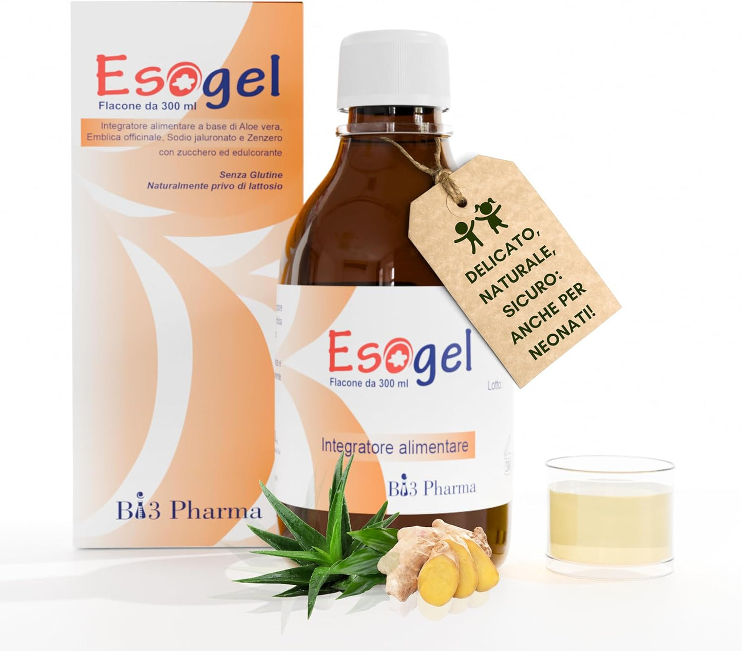 Esogel Sciroppo Blocca Il Reflusso Gastoesofageo in modo Naturale - sicuro per il Bambino