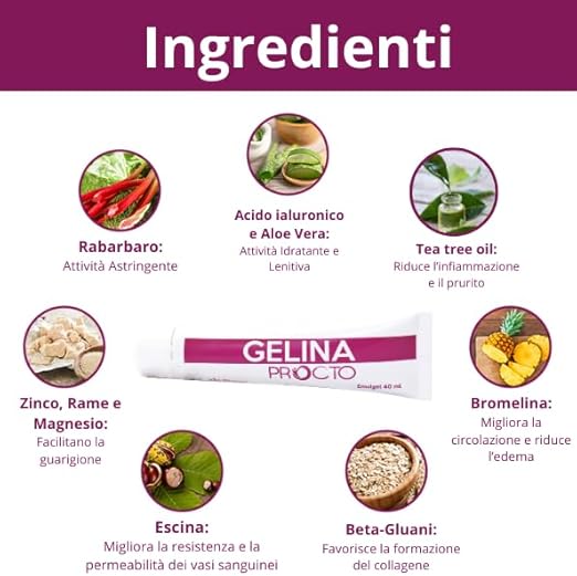Gel per emorroidi - Gelina Procto Emulgel