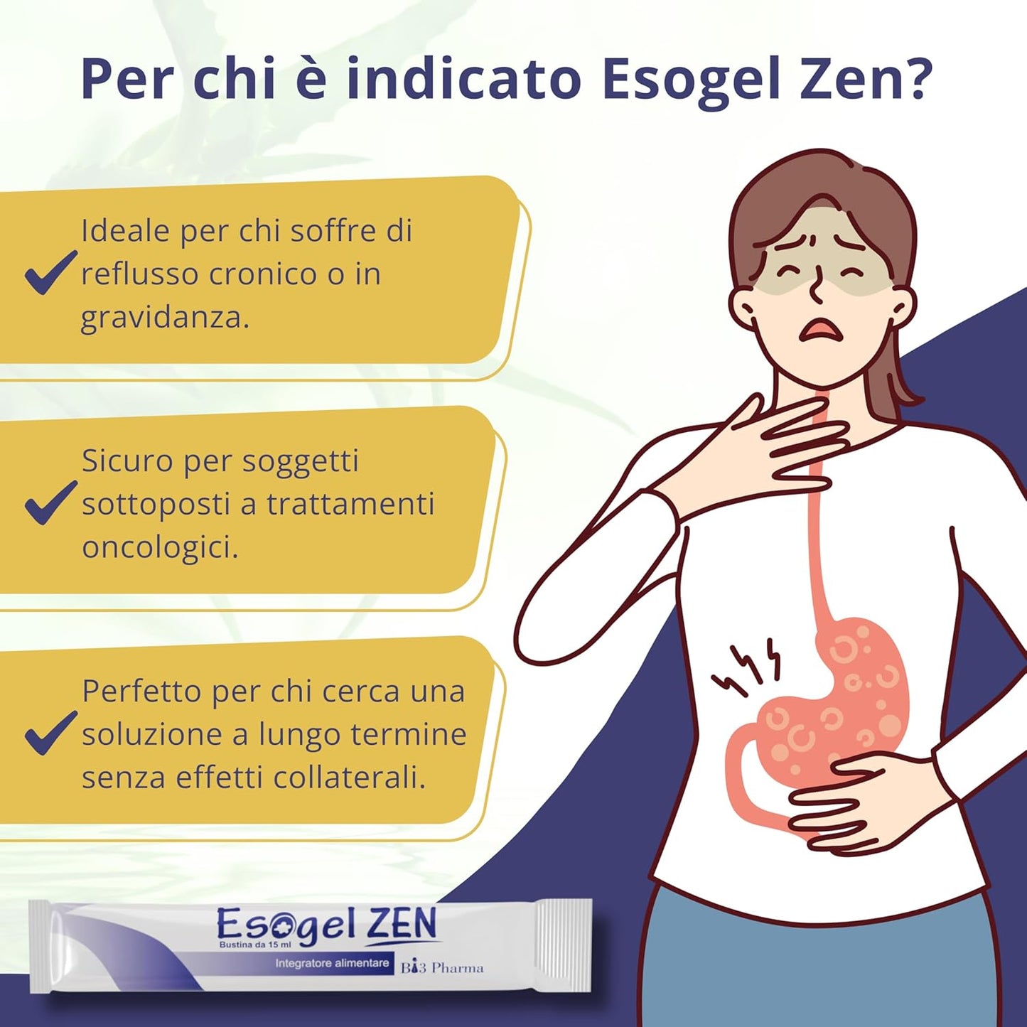 Esogel Zen Integratore Potenziato per Reflusso Gastroesofageo e faringo laringeo