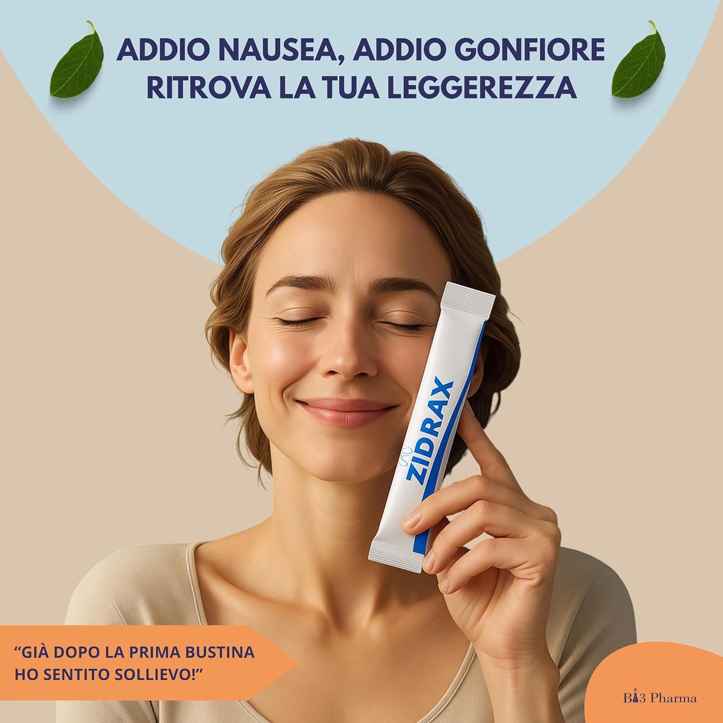 Zidrax Gonfiore Addominale Donna e Uomo