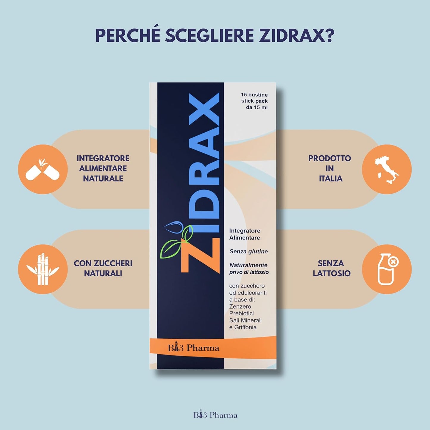 Zidrax Gonfiore Addominale Donna e Uomo